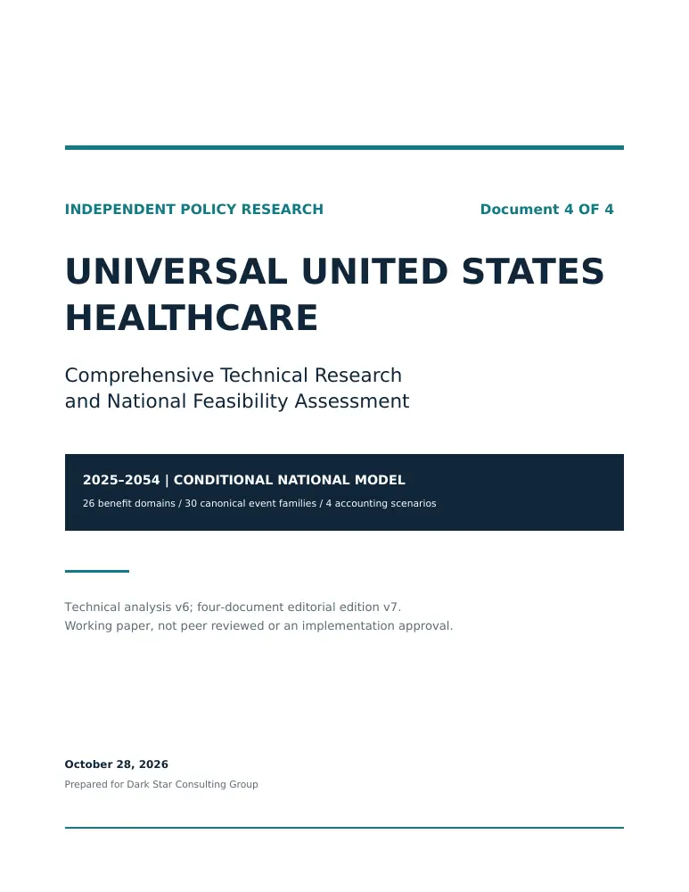 Actual cover of Document 4, Complete Technical Assessment